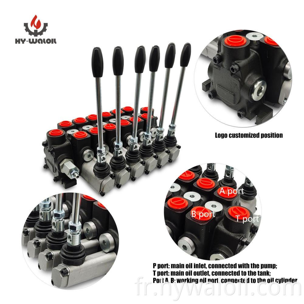 6PC100 Open Center Hydraulic Valve